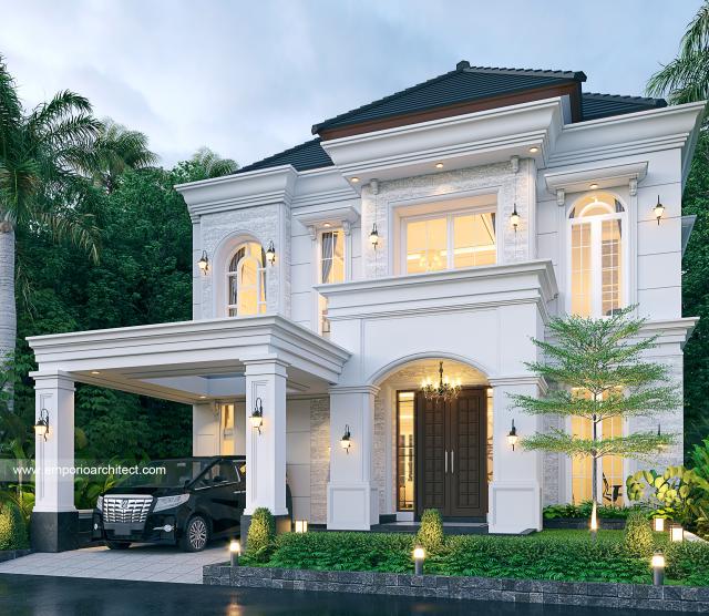 #classichomedesign - Mrs. Lily Classic House 2 Floors Design - Medan - Code 20994