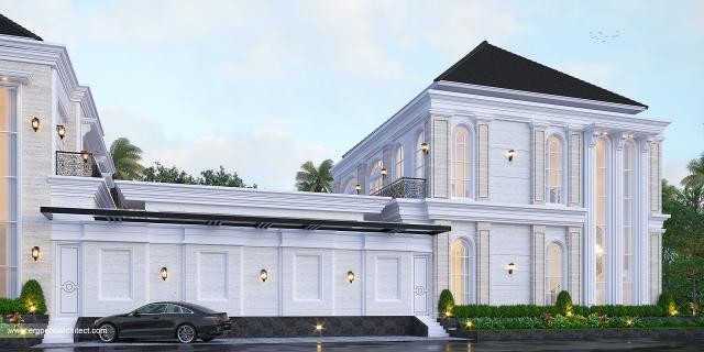 Gambar 2 Desain Rumah Klasik 2 Lantai Bapak Akhun di  Medan