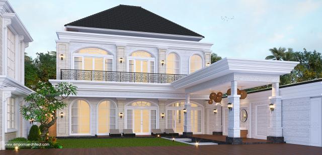 #classichomedesign - Mr. Akhun Classic House 2 Floors Design - Medan - Code 25914