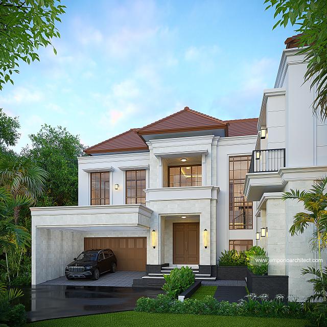 #2floorshousedesign - Mrs. RN 1812 Classic House 2 Floors Design - Bandung - Code 39410