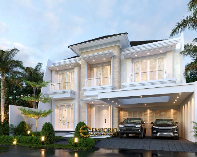 Desain Rumah Klasik 2 Lantai Bapak RDS 1102 di  Jakarta