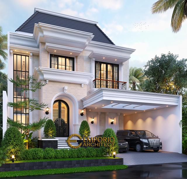 #2floorshousedesign - Mrs. Inne Classic House 2 Floors Design - Jakarta - Code 15144