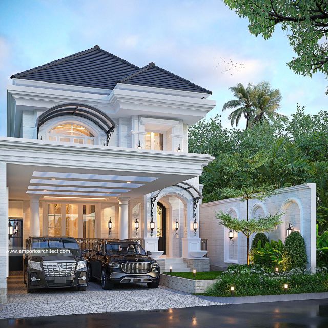 Desain Rumah Mediteran 2 Lantai Ibu DNH 1805 di  Pamekasan, Madura