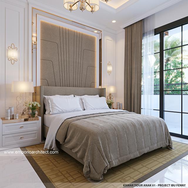 #bedroomdesign - Mrs. FNY 1425 Classic House 2 Floors Design - Surabaya - Code 27842