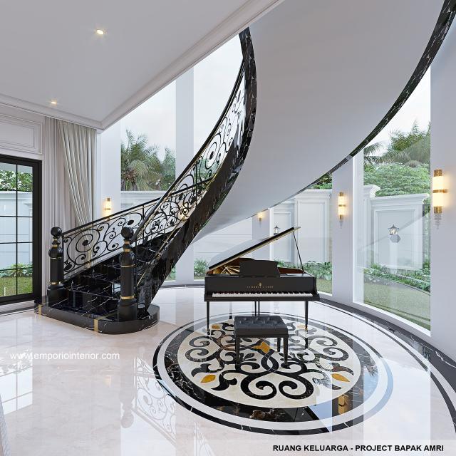 #stairdesign - Mr. AR Classic House 2 Floors Design - Batam - Code 32024