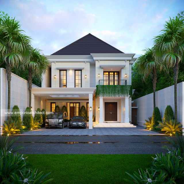 #2floorshousedesign - Mrs. S 1764 Classic House 2 Floors Design - Tangerang - Code 38189