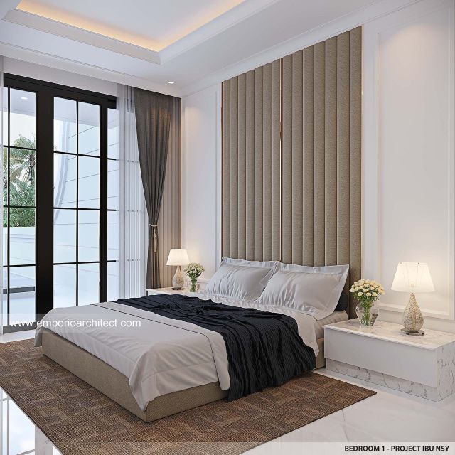 #bedroomdesign - Mrs. NSY 1797 Classic House 2 Floors Design - Jakarta - Code 39011