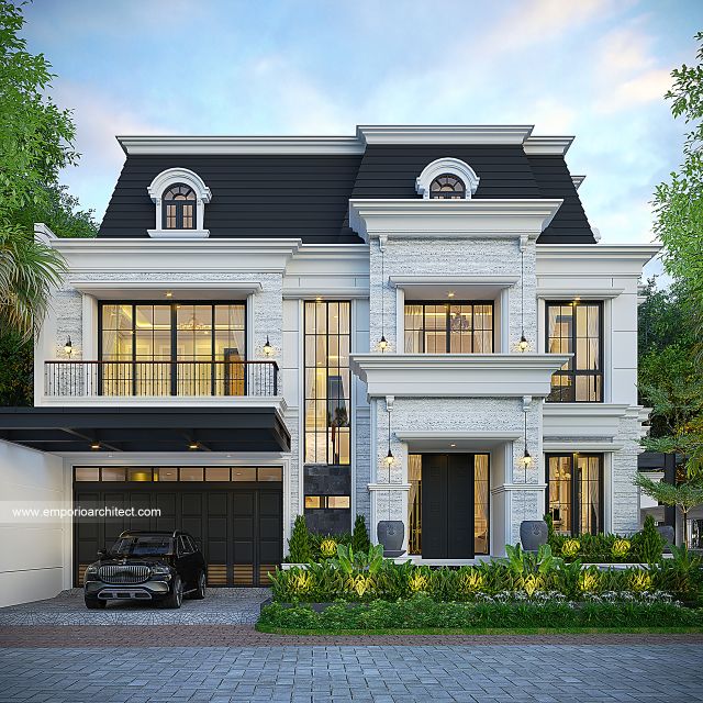 #classichomedesign - Mrs. ENT 1915 Classic House 2 Floors Design - Surabaya - Code 41901