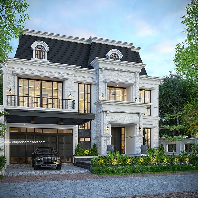 #classichomedesign - Mrs. ENT 1915 Classic House 2 Floors Design - Surabaya - Code 41902