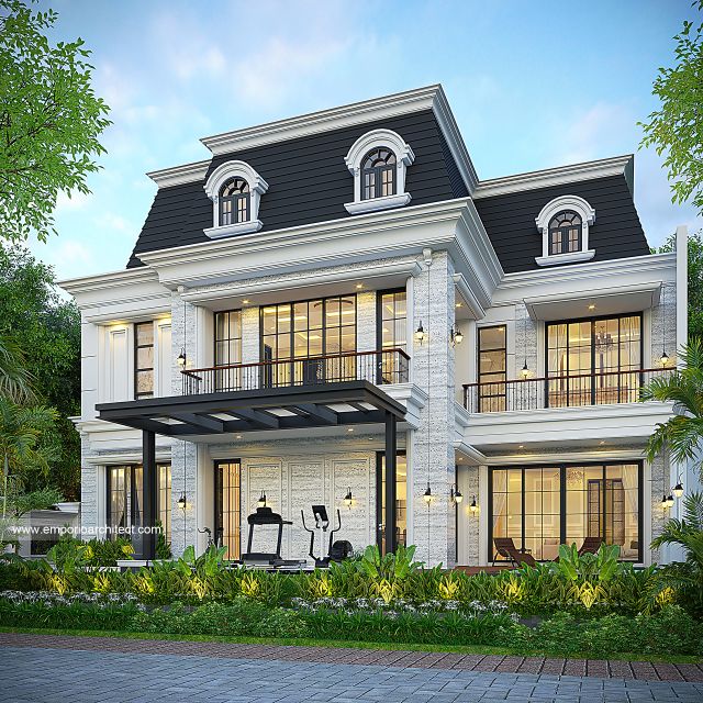 #classichomedesign - Mrs. ENT 1915 Classic House 2 Floors Design - Surabaya - Code 41905