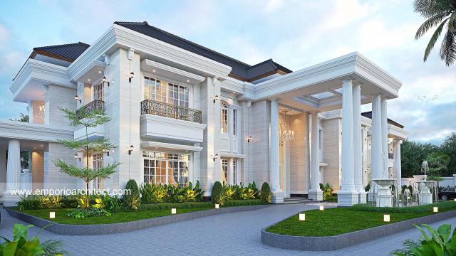 #classichomedesign - Mrs. RMT Classic House 2 Floors Design - Kalimantan Selatan - Code 30940