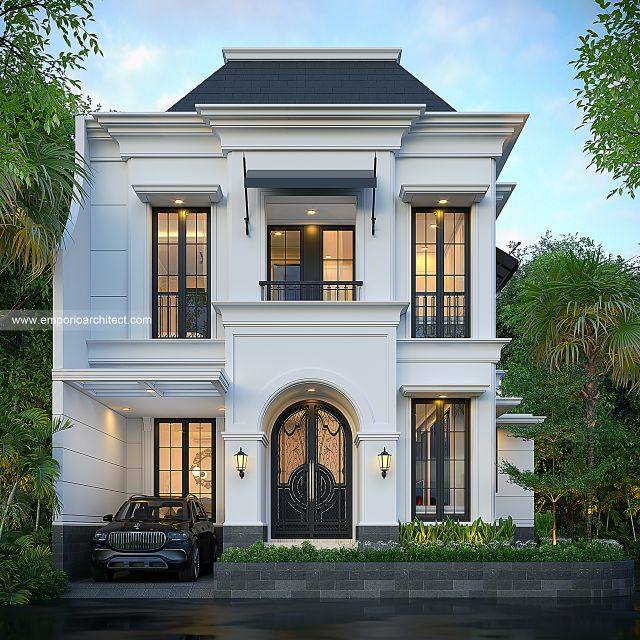 Desain Rumah Mediteran 2 Lantai Ibu MDN 1866 di  Cinere, Depok