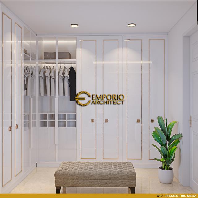 Desain Walk In Closet Rumah Klasik 2 Lantai Ibu Mega di Banjar, Jawa Barat