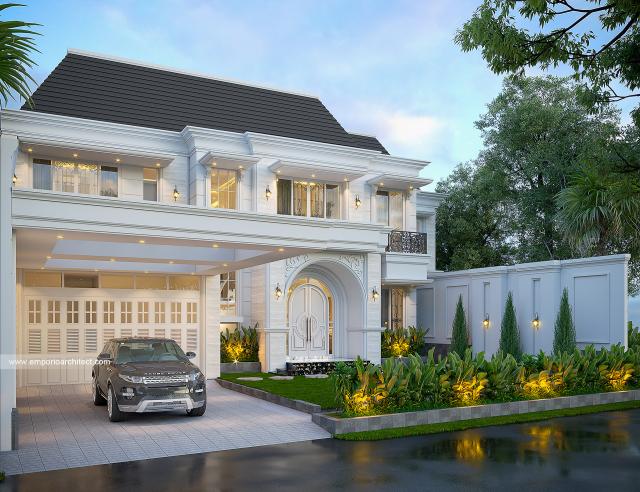 Desain Tampak Depan 3 Rumah Klasik 2 Lantai Bapak YD di Lasem, Jawa Tengah