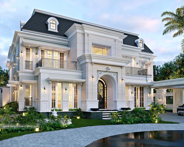 #classichomefacade - Mr. ABR 1475 Classic House 2 Floors Design - Putrajaya, Malaysia - Code 29207