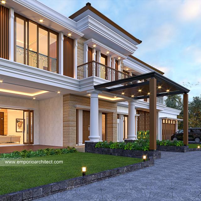 #classichomedesign - Mr. YGK 1404 Classic Modern House 2.5 Floors Design - Sentul City, Bogor - Code 29532