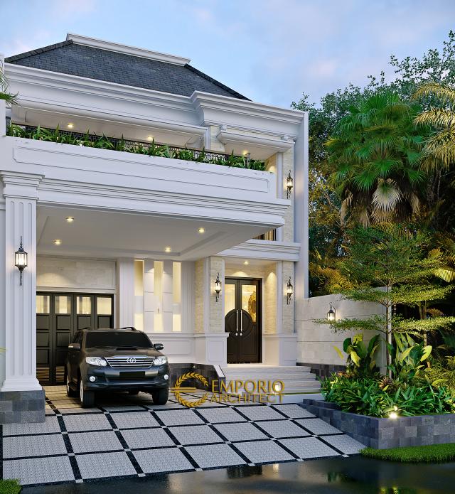 #classichomedesign - Mrs. Winta II Classic House 2.5 Floors Design - Bekasi, Jawa Barat - Code 16771