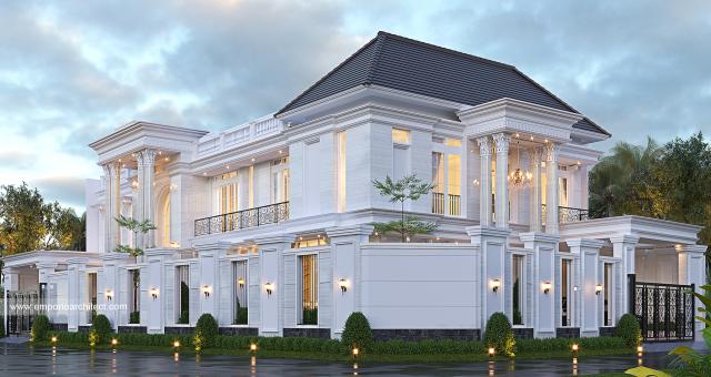 #classichomedesign - Mrs. TMY 1359 Classic House 2.5 Floors Design - Jakarta - Code 26562