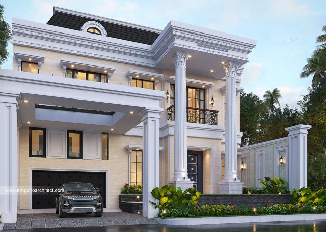 Image 1 Mrs. Linawati Classic House 2.5 Floors Design - Surabaya