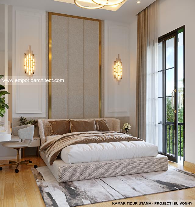 #bedroomdesign - Mrs. VNY 1358 Classic House 3 Floors Design - PIK 2, Jakarta Utara - Code 27995