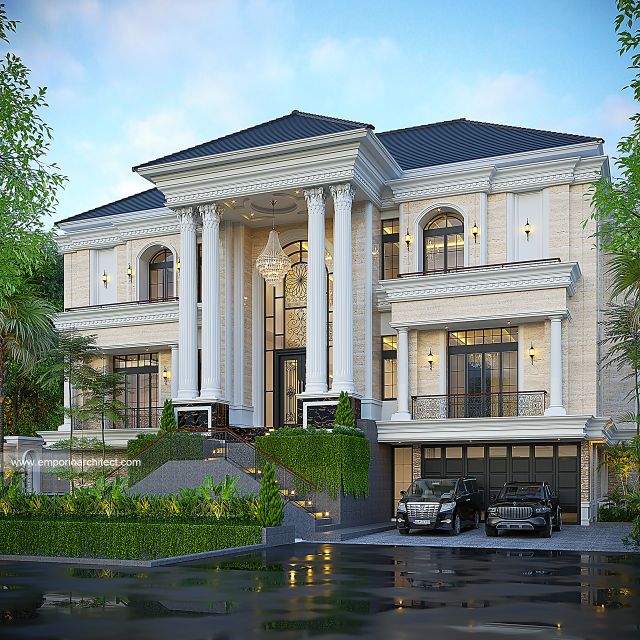 Desain 3D Rumah 1 - Jasa Arsitek Palangka Raya - Emporio Architect