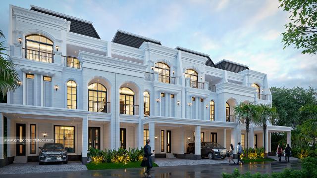 #classichomedesign - Mr. AD 1487 Type 8x15 Classic Grand Marina House 3 Floors Design - Makassar - Code 31116