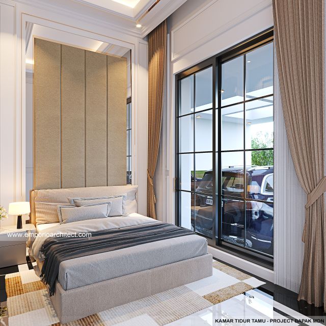 #bedroomdesign - Mr. MDN 1858 Classic House 3 Floors Design - Tangerang - Code 40623