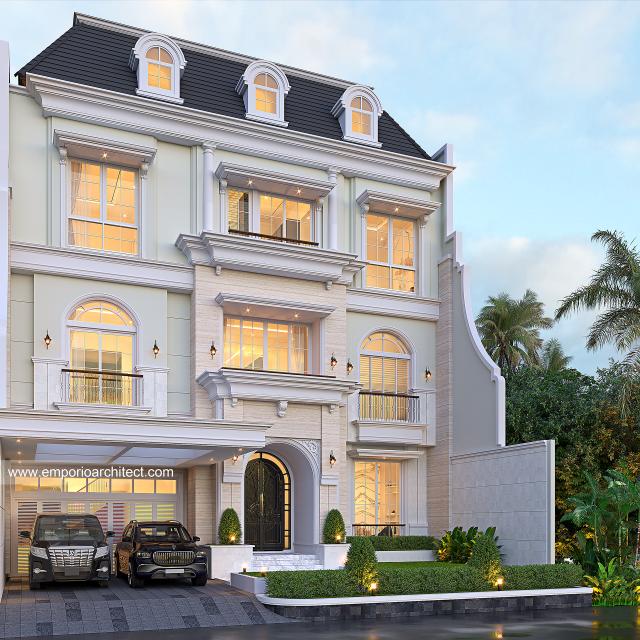 Image 2 Mrs. YTA 1351 Classic House 3 Floors Design - Jakarta Utara