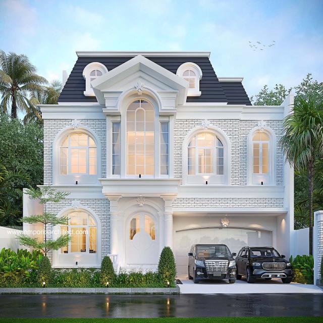 #classichomedesign - Mr. O 1688 Classic House 3 Floors Design - Jakarta Selatan - Code 35315