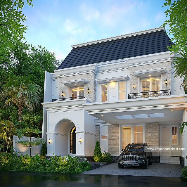 #classichomedesign - Mr. DN 1838 Mediterranean House 3 Floors Design - Balikpapan - Code 40075