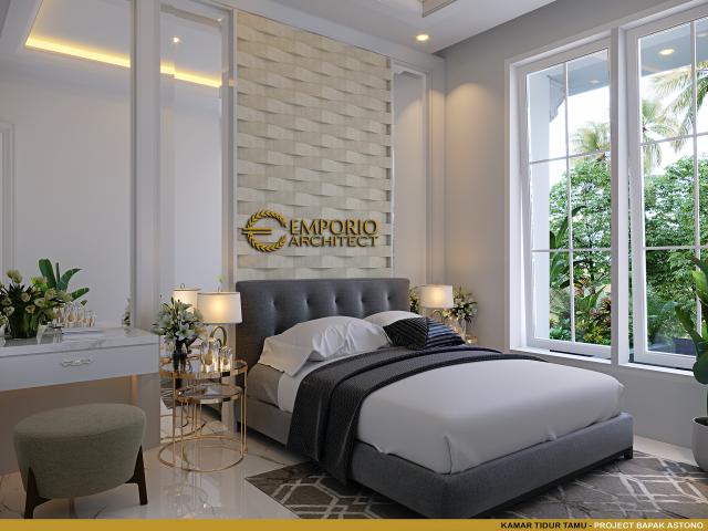 #bedroomdesign - Mr. Astono Classic House 3 Floors Design - Alam Sutera, Tangerang Selatan - Code 16843