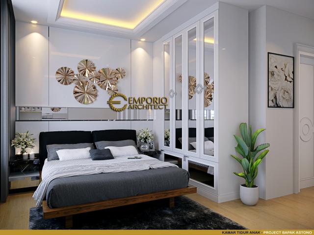 #bedroomdesign - Mr. Astono Classic House 3 Floors Design - Alam Sutera, Tangerang Selatan - Code 16848