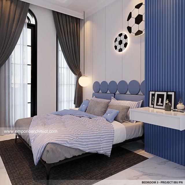 #bedroomdesign - Mrs. PN 1635 Classic Mediterranean House 4 Floors Design - Depok - Code 33744