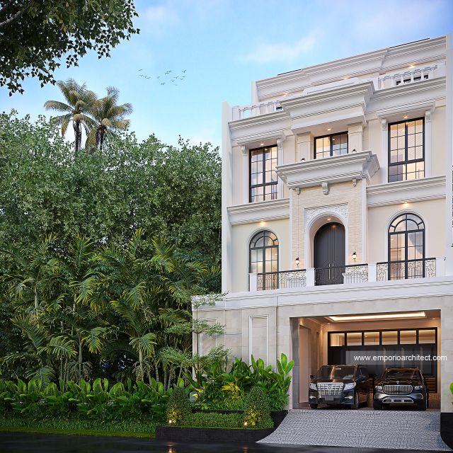 #classichomedesign - Mr. YNT 1868 Mediterranean House 4 Floors Design - Jakarta Barat - Code 40888