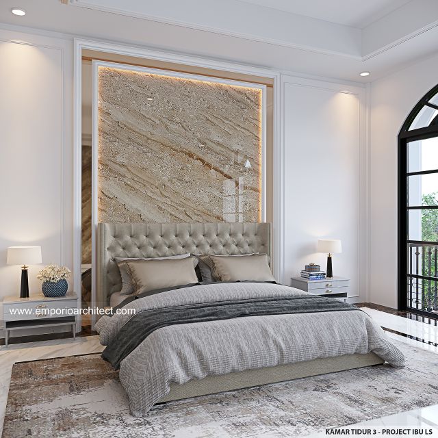 #bedroomdesign - Mrs. LS 1833 Mediterranean House 4 Floors Design - BSD, Tangerang Selatan - Code 39670