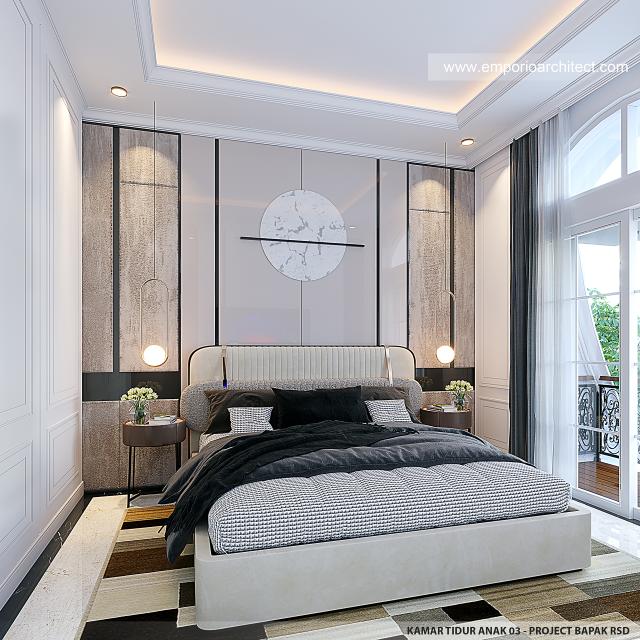 #bedroomdesign - Mr. RSD 1589 Classic Mediterranean House 2 Floors Design - Tarakan, Kalimantan Utara - Code 32739