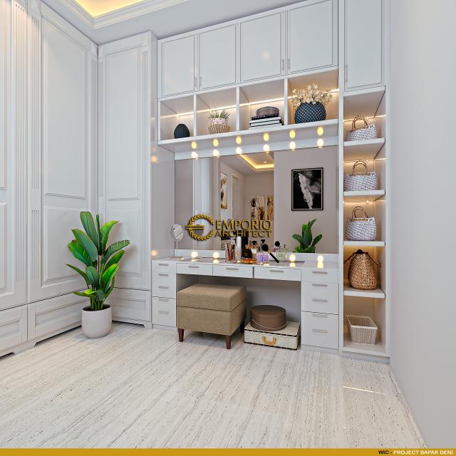 Desain Walk In Closet Rumah Klasik Modern 2 Lantai Bapak Deni di Blitar, Jawa Timur