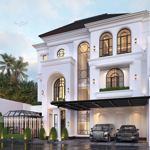 Image 2 Mrs. Adiezty Fersa and Mr. Gilang Dirga II 1402 Classic Mediterranean House 3 Floors Design - Jakarta