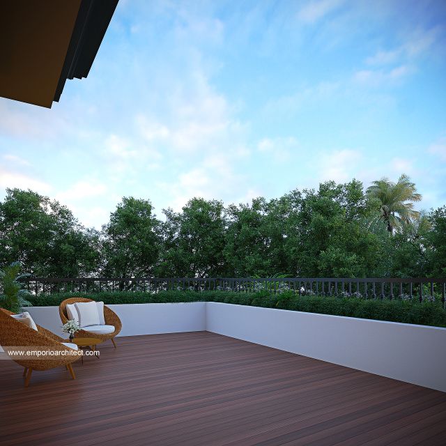 Desain Mood Deck Rumah Klasik Modern 3 Lantai Bapak JC di Balikpapan