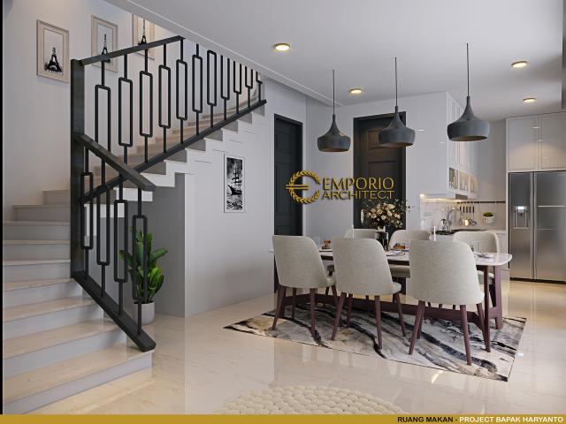 #diningroomdesign - Mr. Haryanto Classic Modern House 3 Floors Design - Bandung, Jawa Barat - Code 17146