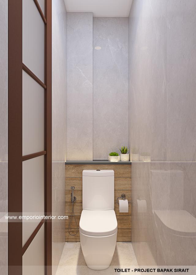 Desain Toilet Rumah Klasik Modern 3.5 Lantai Bapak SRT di Bandung