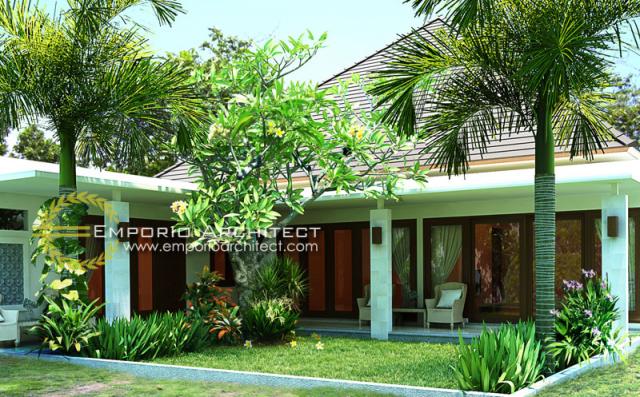 Gambar 3 Desain Rumah Villa Bali 1 Lantai Bapak Marvin di  Balikpapan, Kalimantan Timur