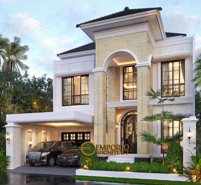 #exteriordesign - Mr. Royke Poluakan Mediterranean House 2 Floors Design - BSD, Tangerang Selatan, Banten - Code 15309