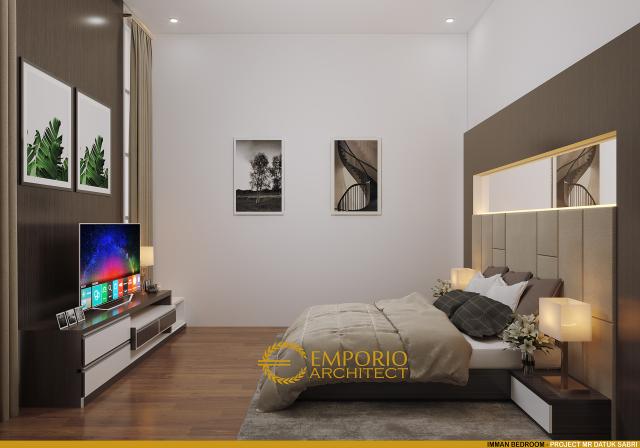 Desain Kamar Tidur Rumah Mediteran 2 Lantai Bapak Datuk Sabri di Malaysia