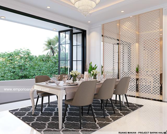 #diningroomdesign - Mr. HLM 1118 Mediterranean House 3 Floors Design - Jakarta - Code 20145