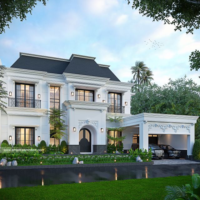 #classichomedesign - Mr. WWN 1920 Mediterranean Classic House 2 Floors Design - Lampung - Code 41836