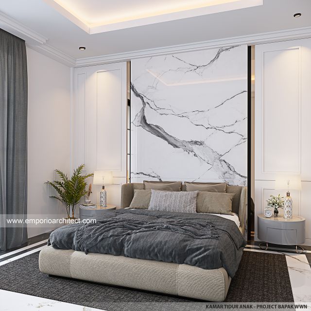 #bedroomdesign - Mr. WWN 1920 Mediterranean Classic House 2 Floors Design - Lampung - Code 41847