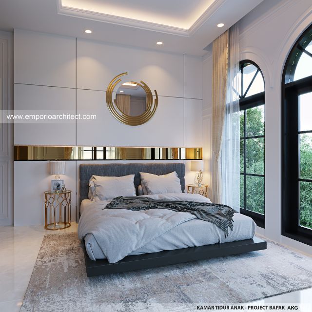 #bedroomdesign - Mr. AKG 1924 Mediterranean Classic House 2 Floors Design - Pontianak - Code 42289