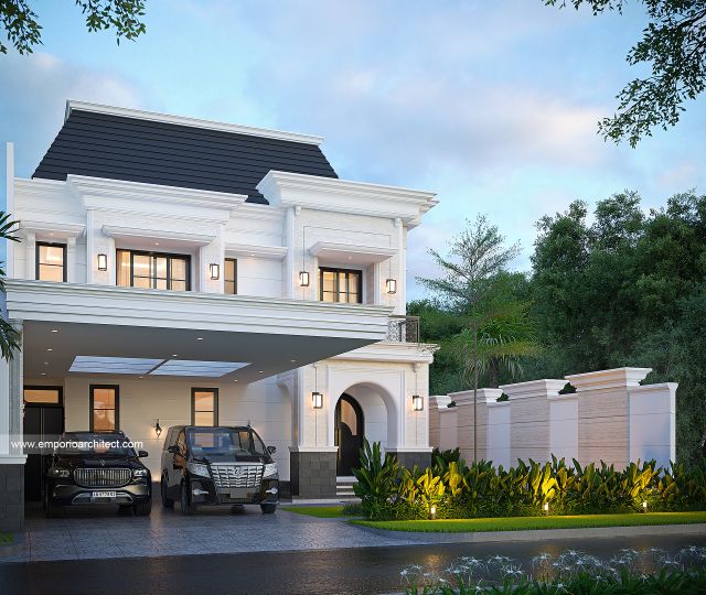 #classichomedesign - Mr. AKG 1924 Mediterranean Classic House 2 Floors Design - Pontianak - Code 42280