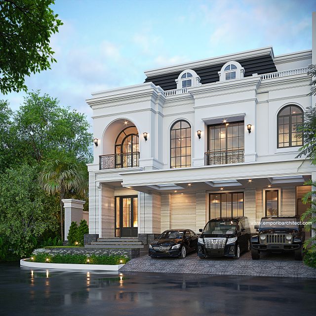 #classichomedesign - Mr. EBN 1928 Mediterranean Classic House 3 Floors Design - Tangerang - Code 42151